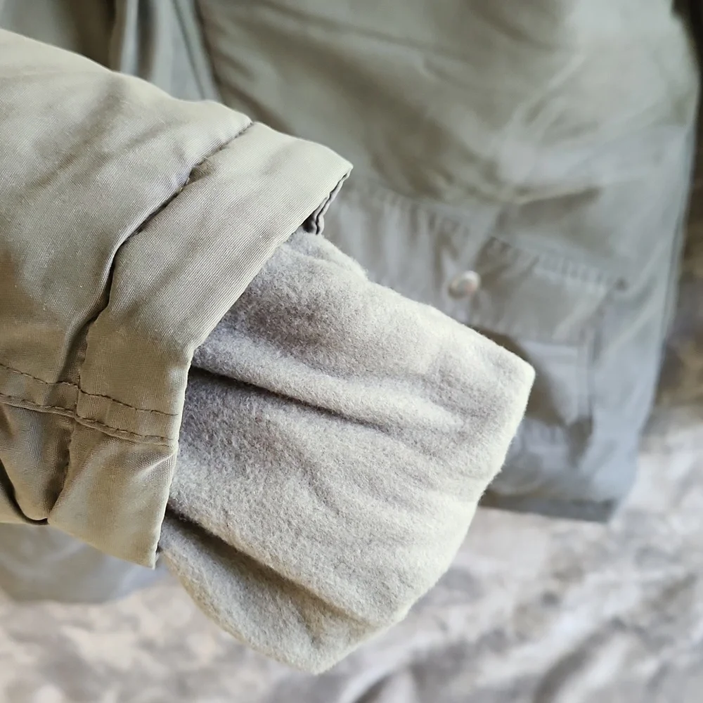 Kids Gray Winter Jacket with Faux Fur Hood